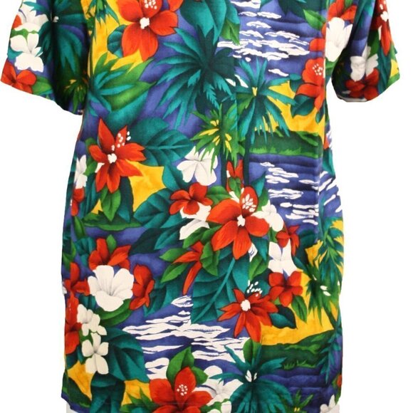 Vintage Hawaiian Shirt Original Russ Sports Company Short Sleeve Sz Sm - Hey Viv - Picture 5 of 6